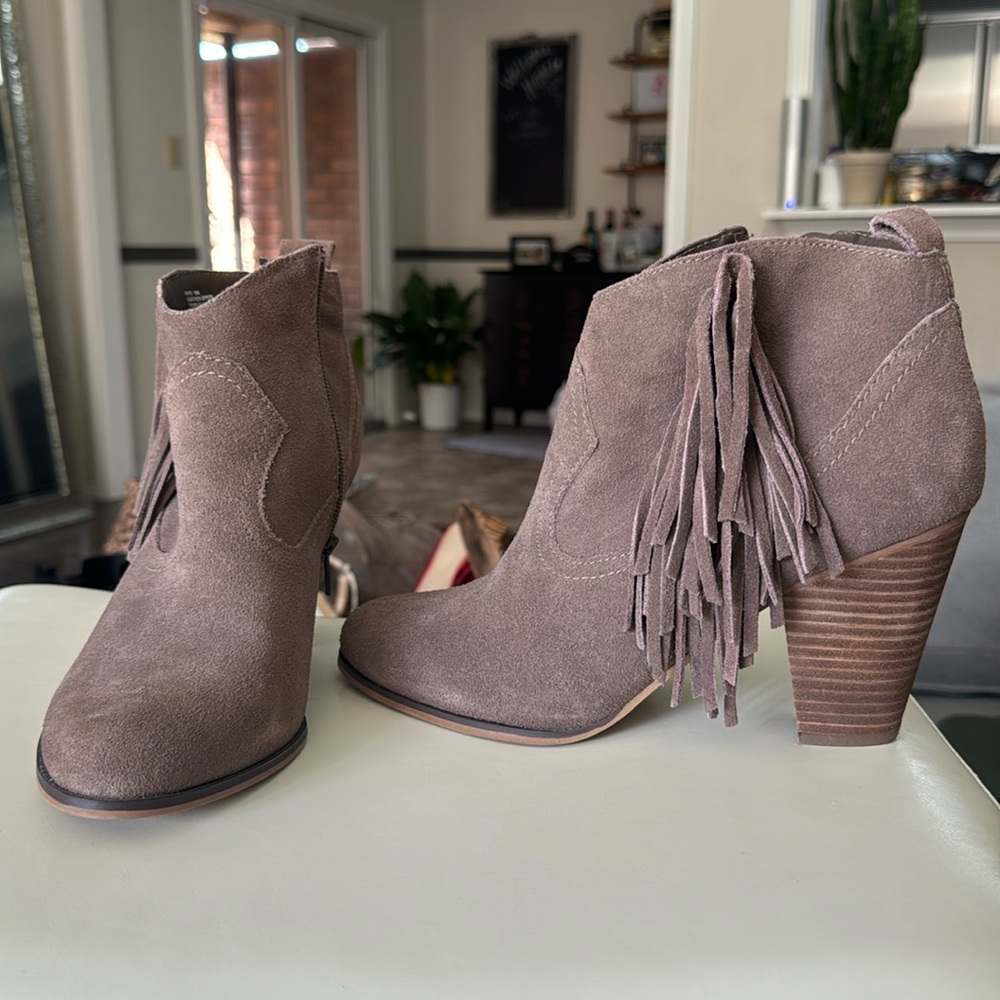 Steve Madden Fringe Ankle Boots
